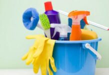 The Bathroom and Its Cleaning Supplies