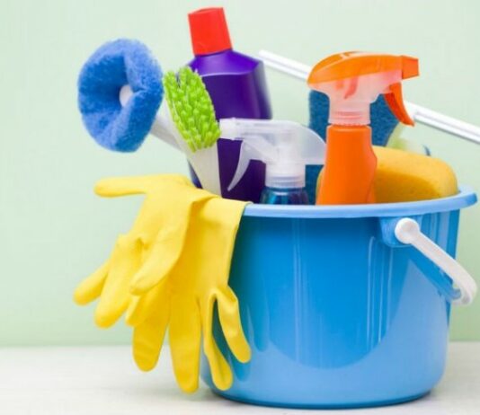 The Bathroom and Its Cleaning Supplies